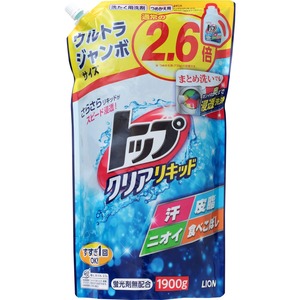 【努力特価】トップ 【大容量】 クリアリキッド 蛍光剤無配合 洗濯洗剤 液体 詰め替え ウルトラジャンボサイズ1900g