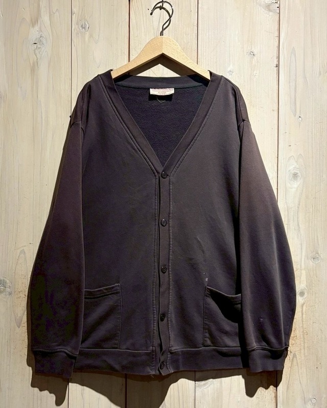 【a.k.a.C.a.k.a vintage】90's Beautiful Sunfade Vintage Sweat Cardigan