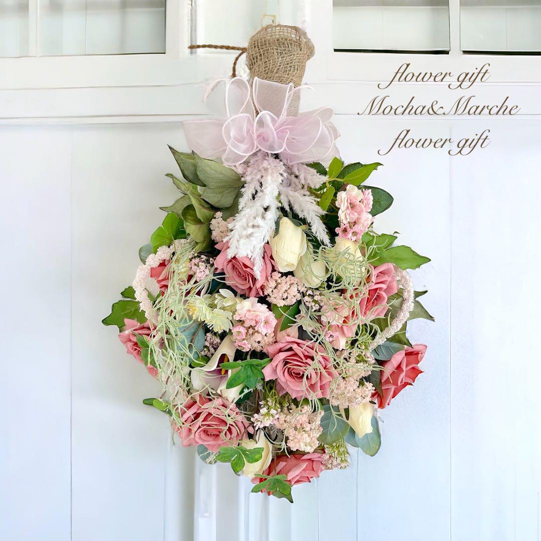 光触媒 スワッグ フラワーリース クリスマス プレゼント 誕生日 ギフト 花束 クリスマス・スワッグ プリザーブドフラワー 送料無料 クリスマス