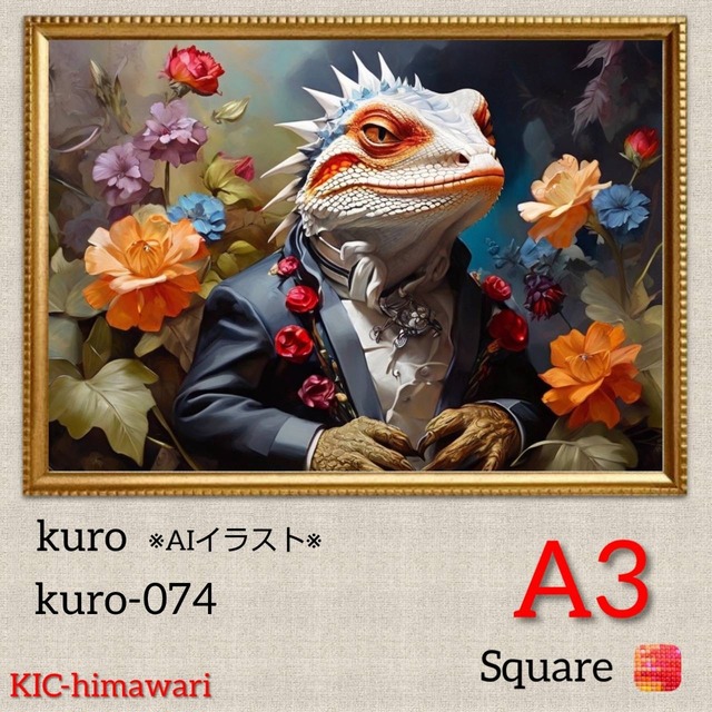 A3サイズ 四角ビーズ【kuro-074】ダイヤモンドアート