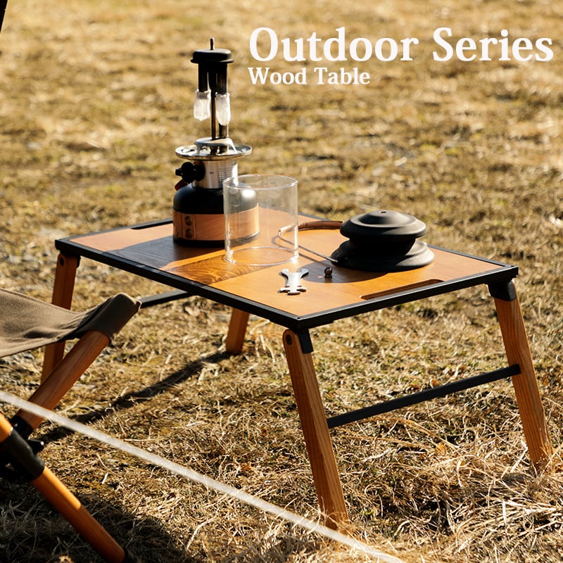 Outdoor アウトドア テーブル 木製 おしゃれ キャンプ ピクニック 軽量  