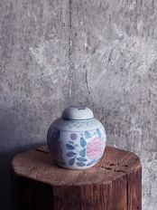 中国製造/ヴィンテージ パステル 茶壺