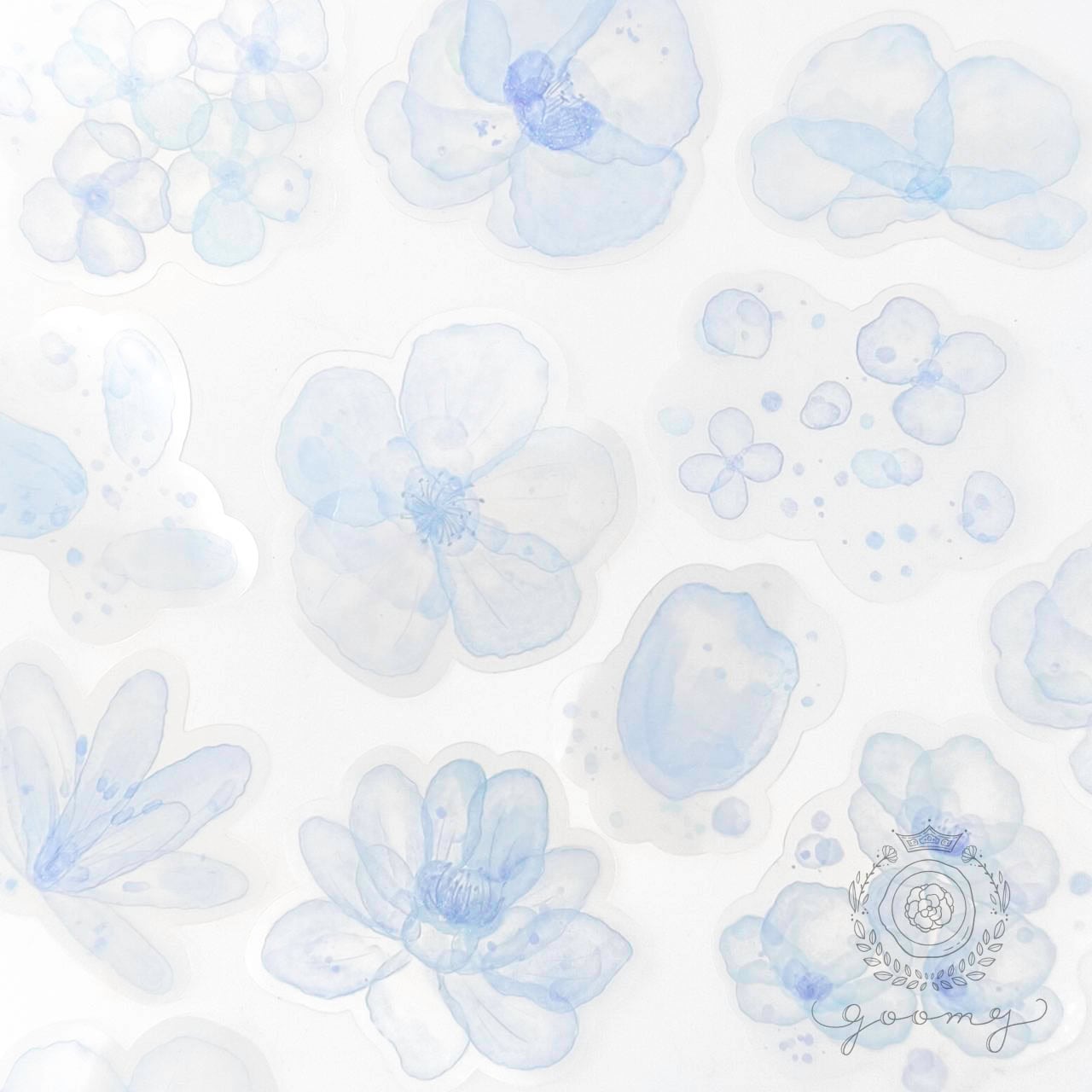 水彩フラワーシール 2 <S1084>