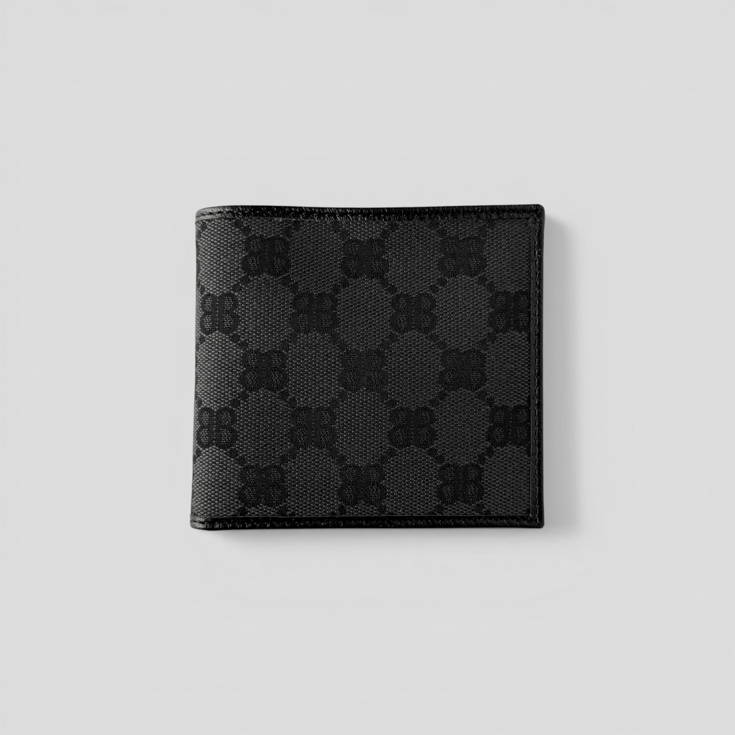 グッチ バレンシアガ コンパクトウォレット 折り財布 ハッカープロジェクト BALENCIAGA × GUCCI The Hacker Project Compact Wallet Black | BRAND