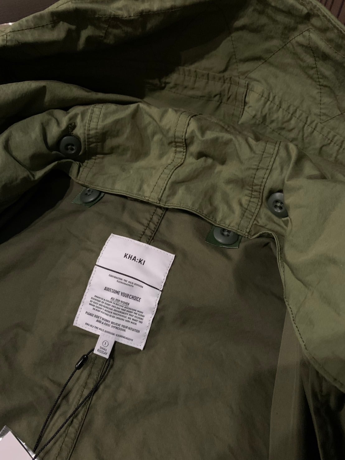 KHA:KI / カーキ NEW TYPE-65 COAT モッズコート ミリタリーコート