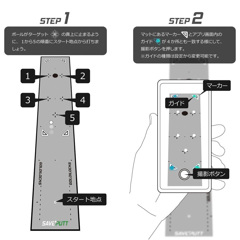 GOLDILOCKS(ゴルディロックス) SAVE PUTT Practice Mat パター 練習