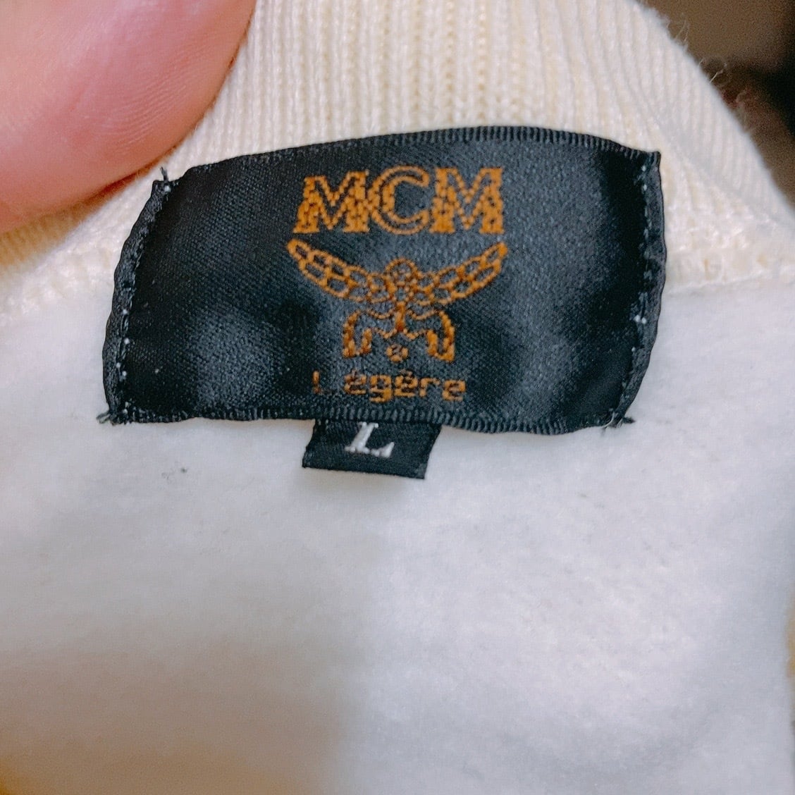 MCM ニット　刺繍　黒