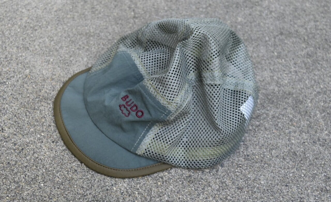 BUDO(ブドー) SHORT BRIM DRY MESH CAP birdgreen×khaki | play field
