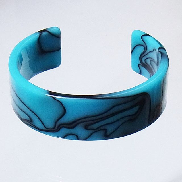 アクリルバングル ターコイズ | Sarudoshi Works