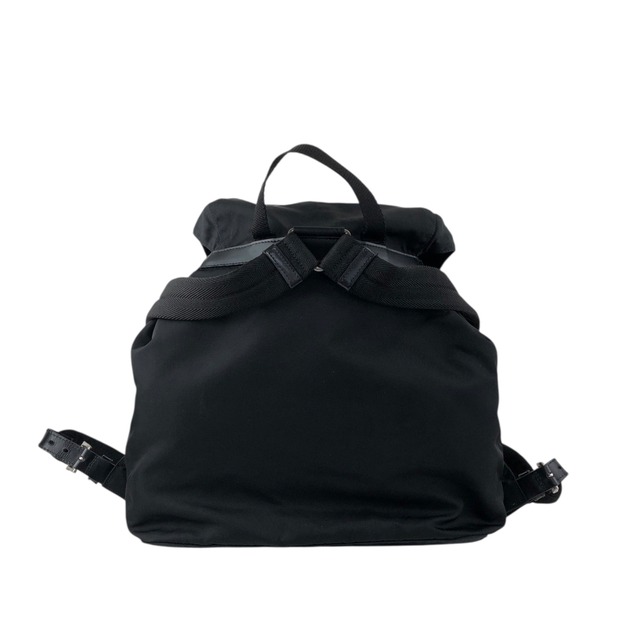 PRADA プラダ バックパック ブラック トライアングルロゴ ナイロン ダブルポケット vintage ヴィンテージ オールド e8i3ab
