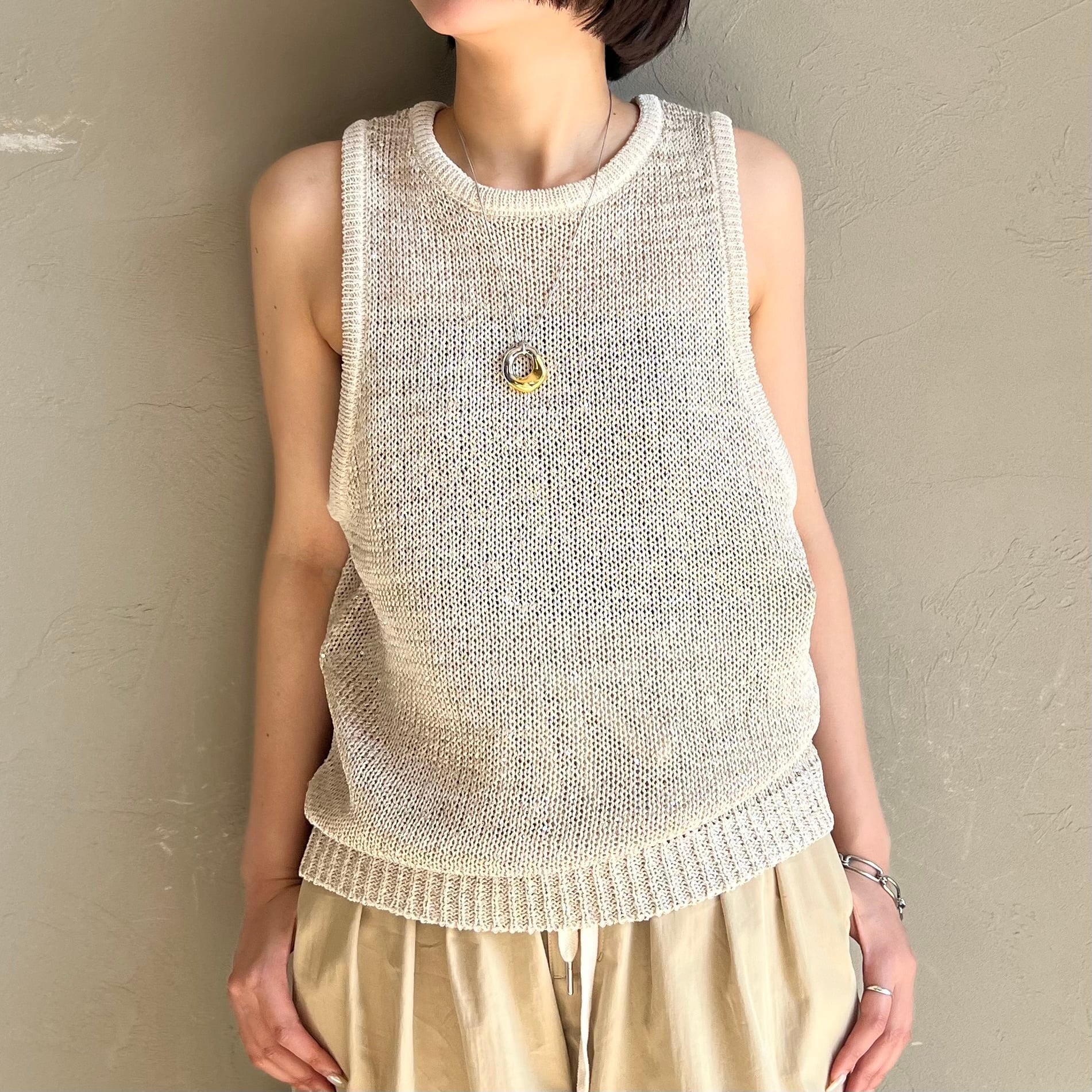 CLOCHE 】スパンコールニットタンクトップ | valance 福井｜レディース