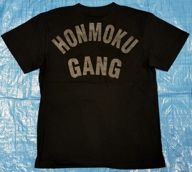 返品不可】 ベイシティ刑事 HONMOKU GANG 小池 リアル Tシャツ 杢×黒