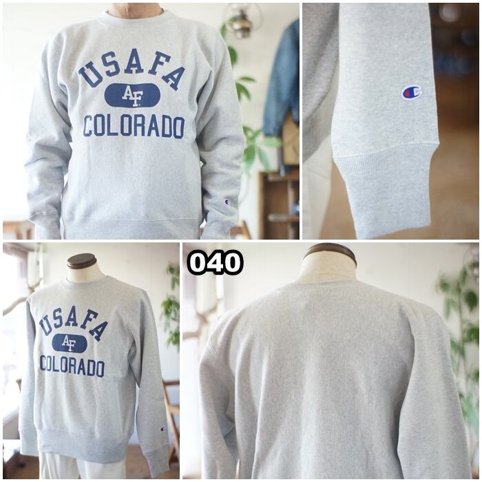 チャンピオン champion クルーネック スウェット USAFA 裏起毛 c3-a023