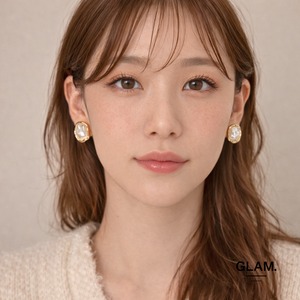 ニュアンスバロックパールピアス