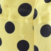 フラメンコ 衣装 ファルダ スカート 黄色 黒 水玉 ドット フリル ボランテ 伸縮 レッスン 練習 ダンス パーティ 発表会 ポップ 可愛い イエロー系 ブラック系 フラメンコスカート おしゃれ スカートデザイン フリルスカート 可愛いスカート レディースダンス衣装 黄色スカート 黒ドット 水玉模様 パーティ衣装 女性用ダンススカート