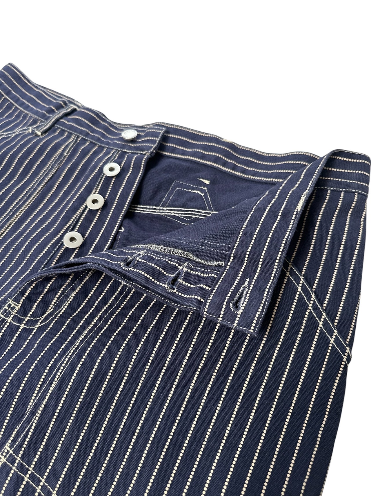 Classic Wabash Stripe Cinch Back Straight Pants