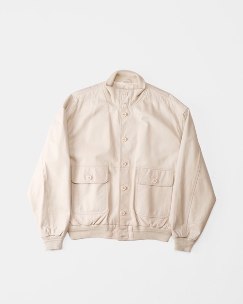 [1990s-2000s] "Italian Vintage" A-1 Style Goatskin Leather Jacket
