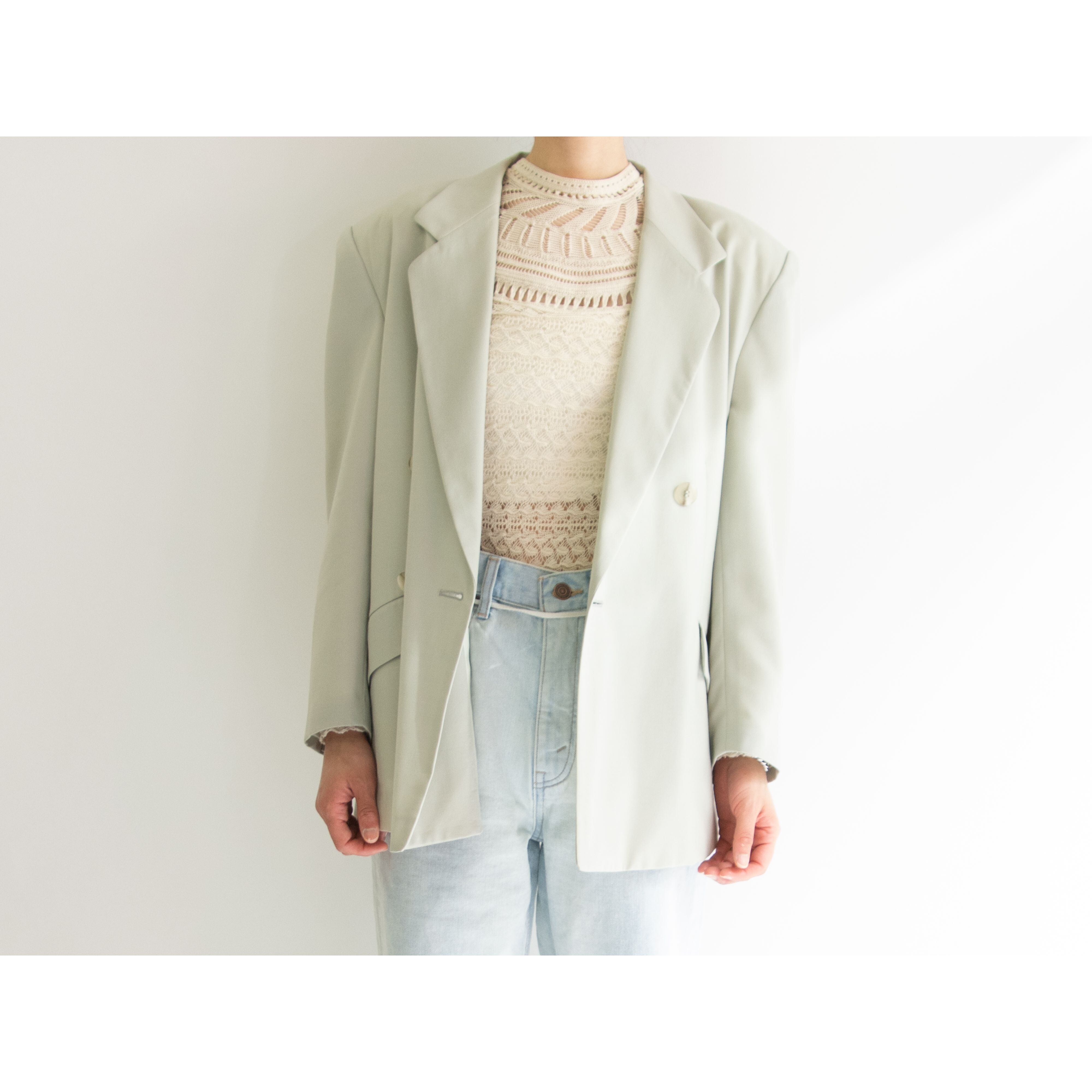 I.S. ISSEY MIYAKE】Made in Japan 80's 100% Wool Double Jacket