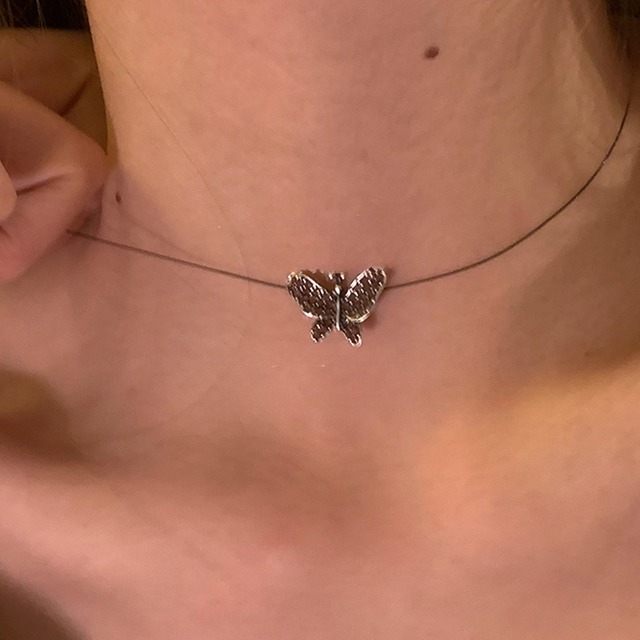 Somedayif中古レトロ蝶々ネックレス