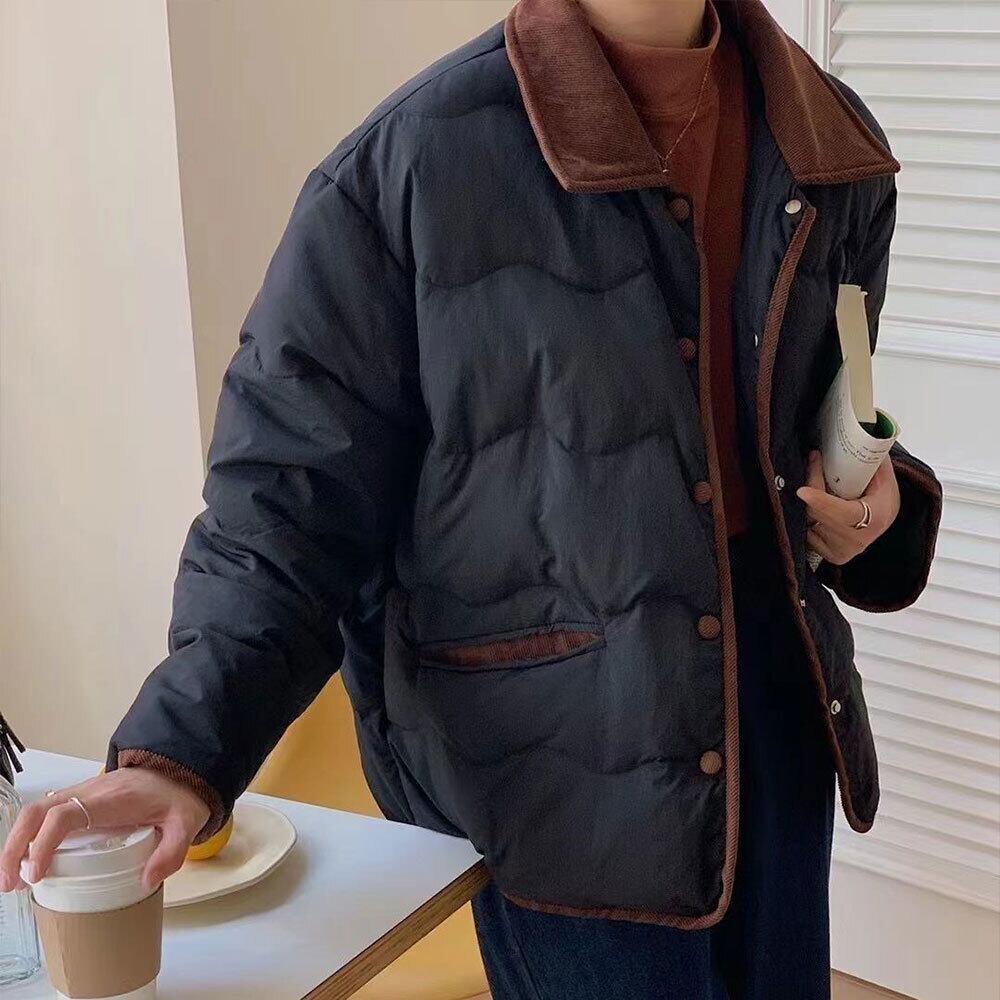 【送料無料】 キルティング ダウン ジャケット 中綿 レディース 秋冬 韓国 防寒 防風 保温 暖かい 薄手 襟付き ウェーブキルティング ダウンコート 大人 カジュアル きれいめ シンプル 大人可愛い 大人女子