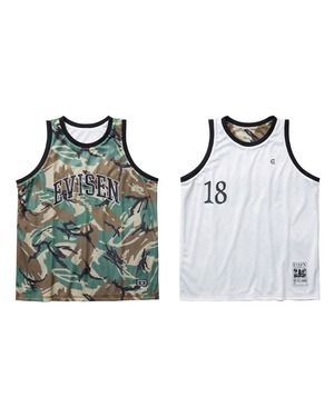 EVISEN / OHAKO CAMO MESH TANK / WHITE:CAMO