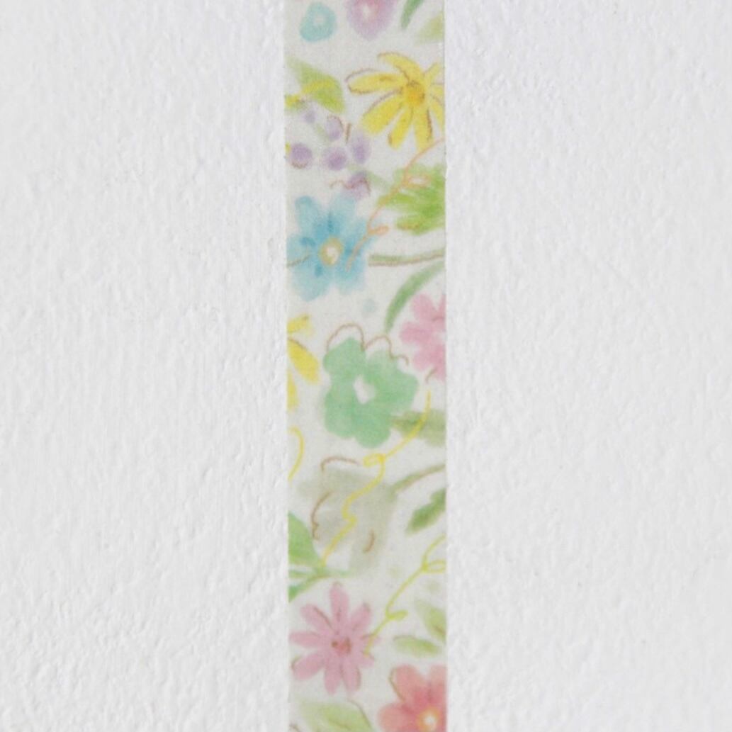 Wild Flower Masking Tape Summer Wild Flower マスキングテープ 花柄 マステ 韓国文具 韓国シール Boki 韓国文房具 雑貨 La Violette