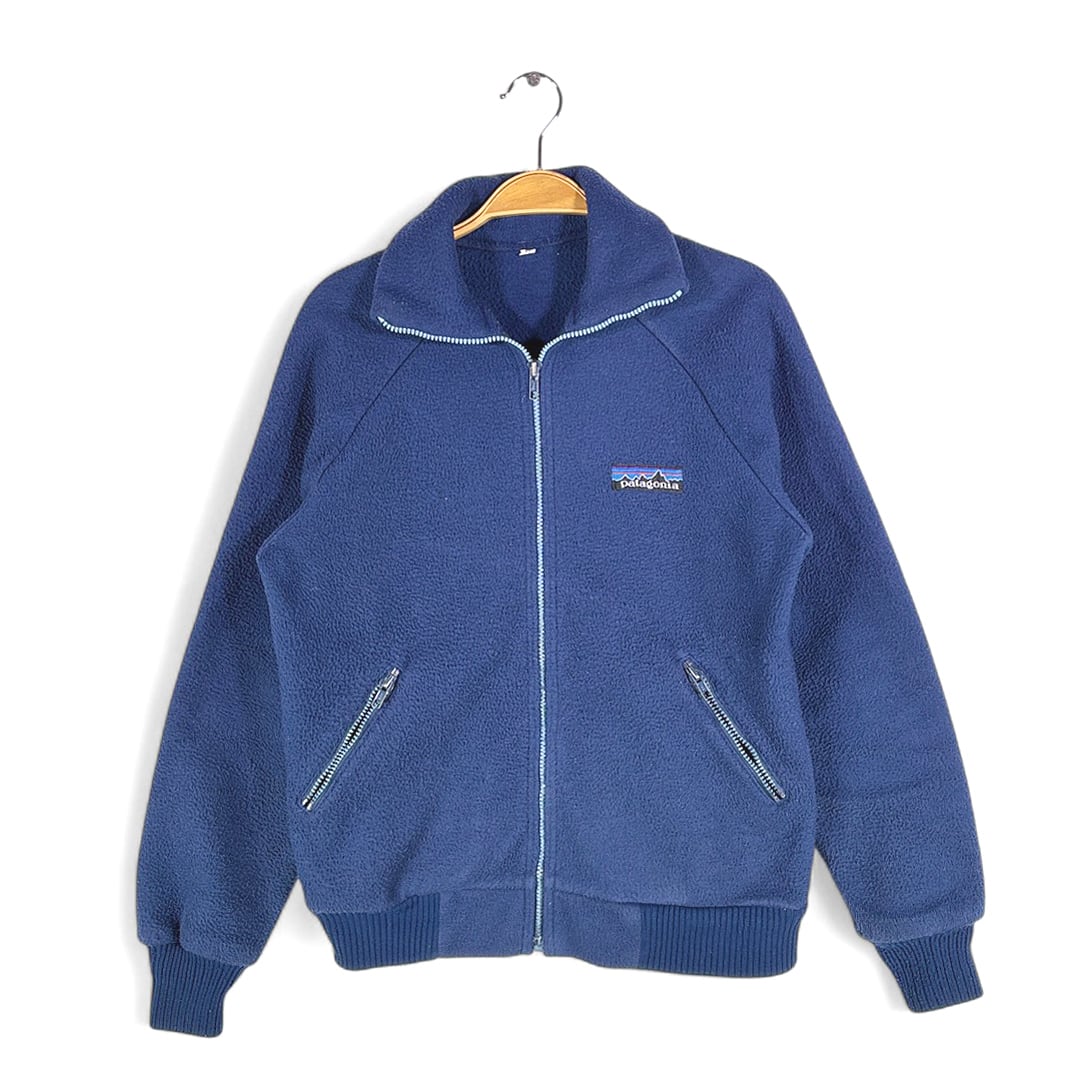 80s パタゴニア デカタグ ヴィンテージフリースジャケット ネイビー PATAGONIA サイズM 古着 DD0452