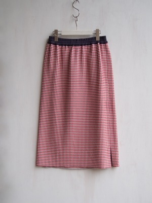StSr（stretch / shrink）　2way Pencil Sweat Skirt　Red【STSR-22SS-SK-RD】