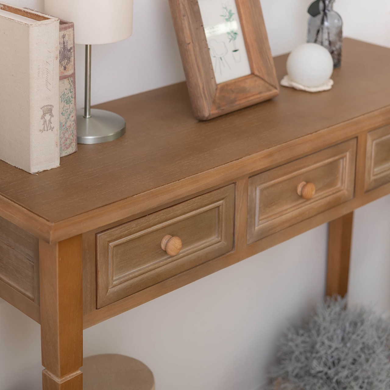 コンソール 収納 台 キャビネット ラック ディスプレイ 棚 引き出し 木製 天然木 スリム