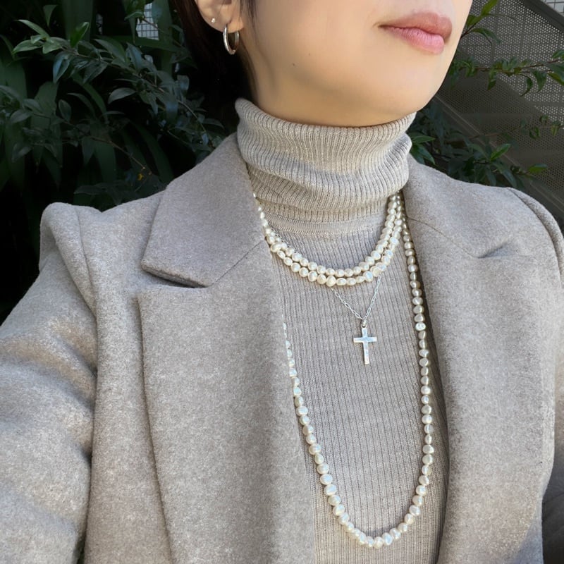 Lagoon Original バロックパール ロングネックレス 70cm ポテト