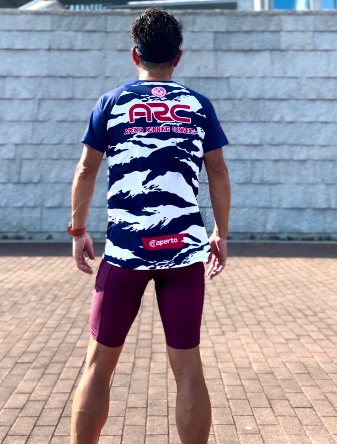 AP 125242】ユニセックス クラウド柄 Tシャツ パープルネイビー | aperto