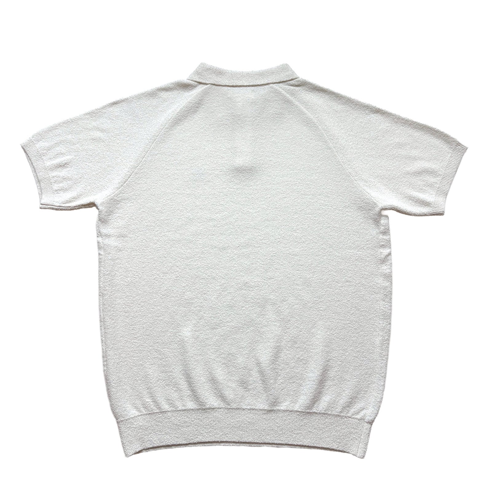 SUPER SOFT PILE KNIT POLO SHIRT -WHITE- | 8G SHOOT WEBSTORE