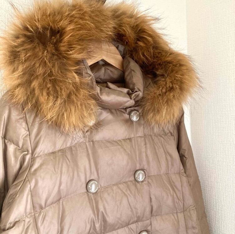 マッキントッシュカシミア混ブラウンコート36フィロソフィ