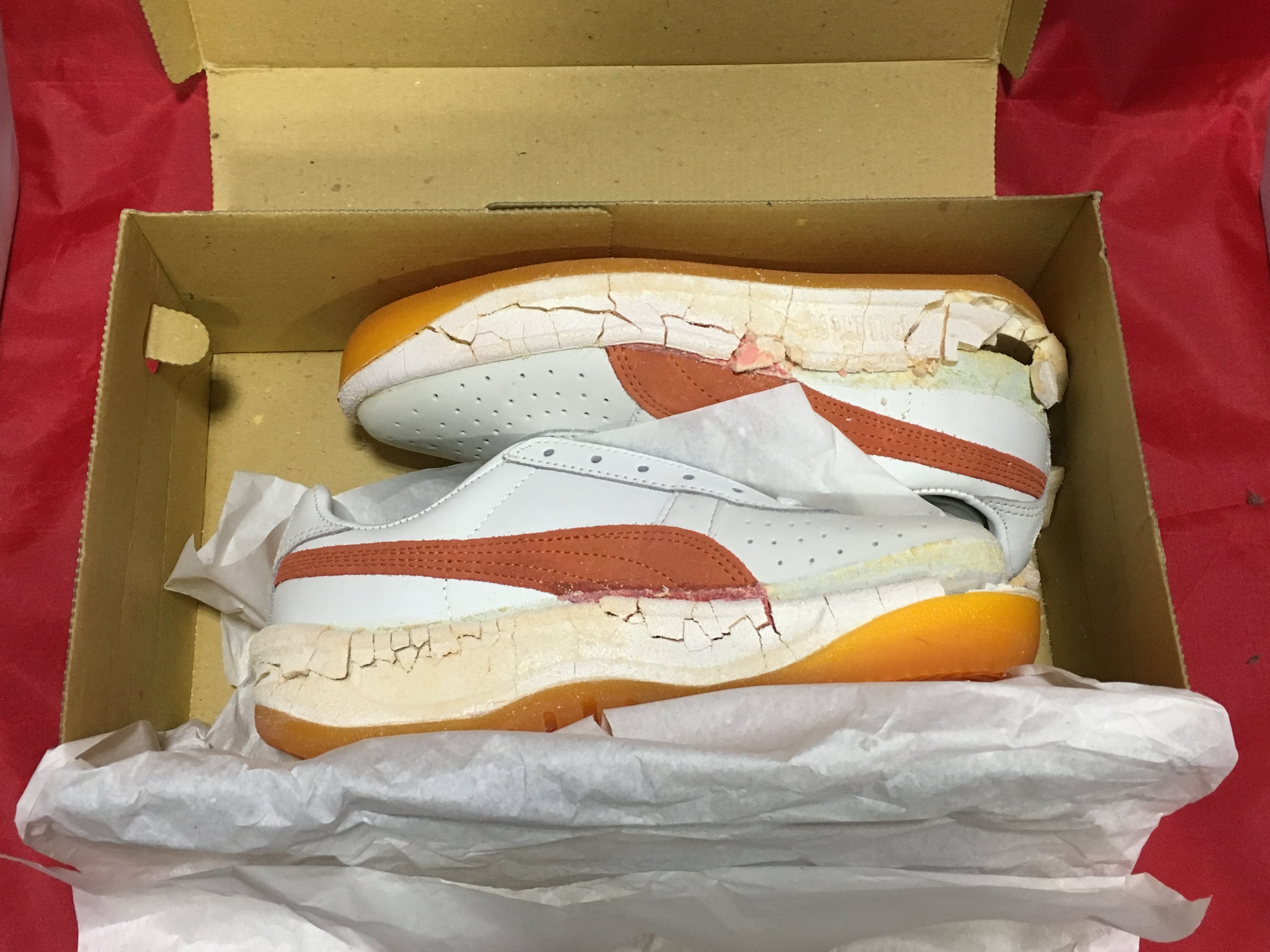 PUMA（プーマ） G.V SPECIAL 24cm 白/オレンジ ⑧ | Pay ID