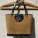 Corduroy × wood handbag／コーデュロイ × ウッド ハンド バッグ
