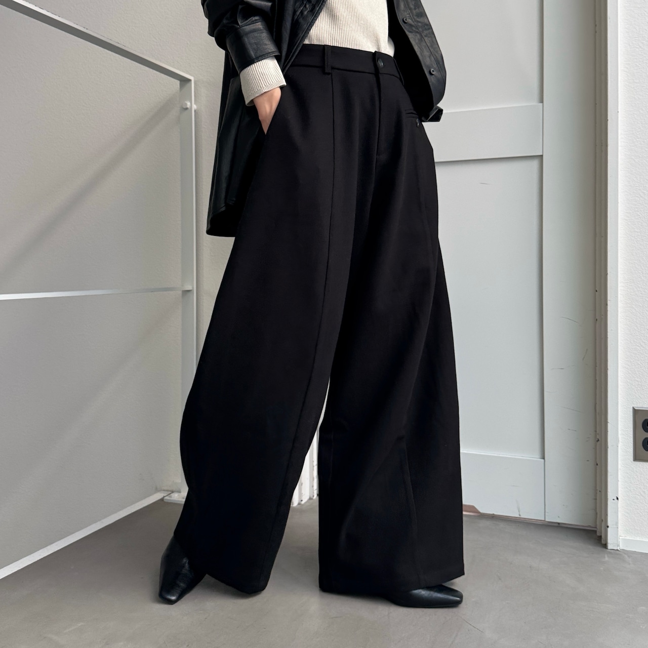 Tie belt wide curve PT/black