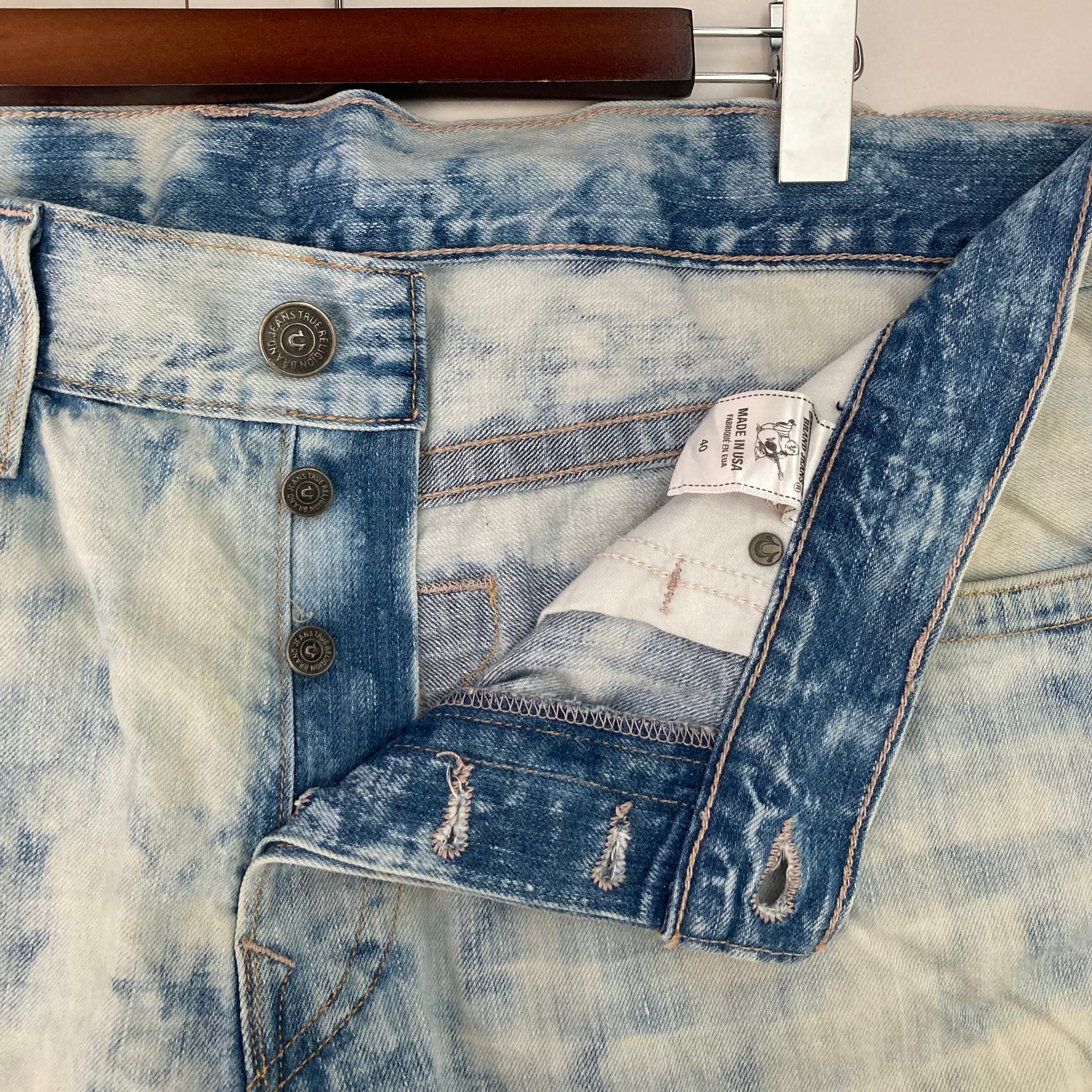 TRUE RELIGION パッチワークデニム 34/36 USA製