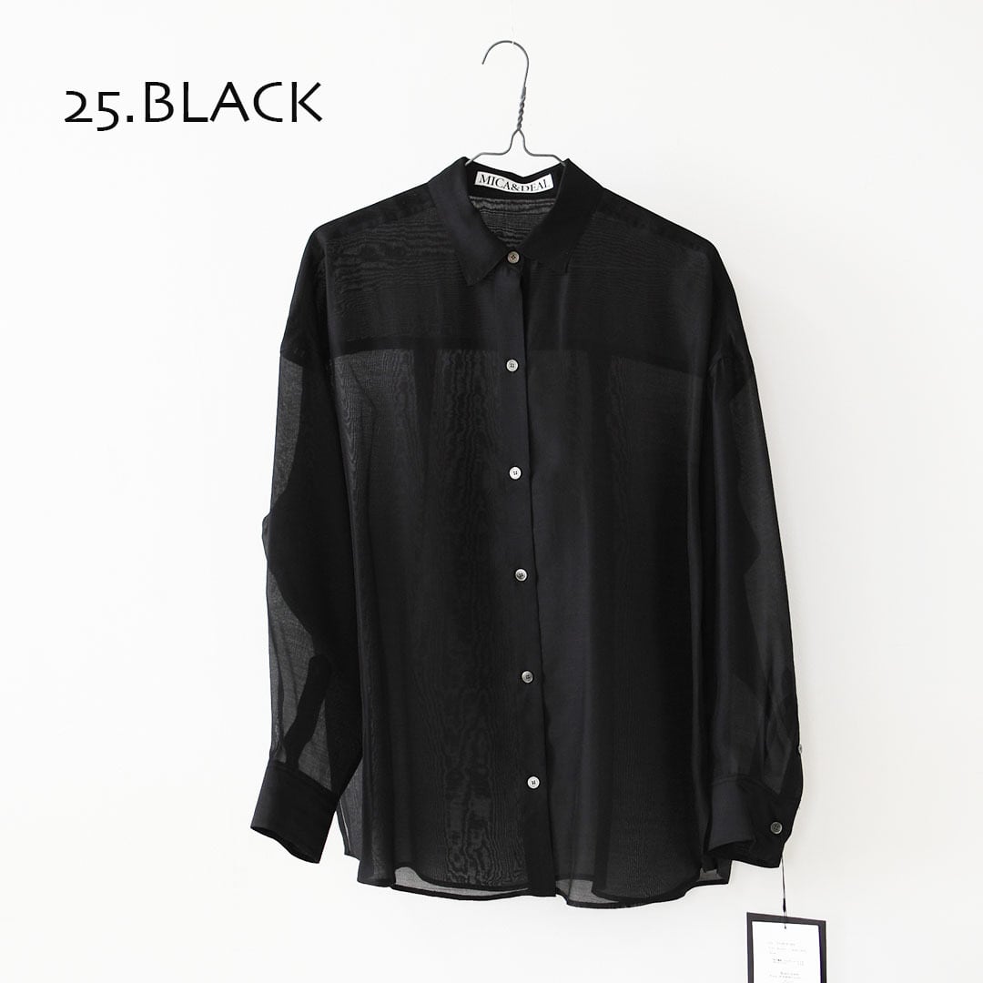 MICA&DEAL [マイカアンドディール] sheer shirt [0126101043] シアー