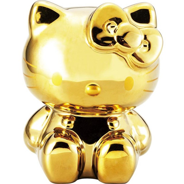 ハローキティ ゴールド貯金箱(8305970)