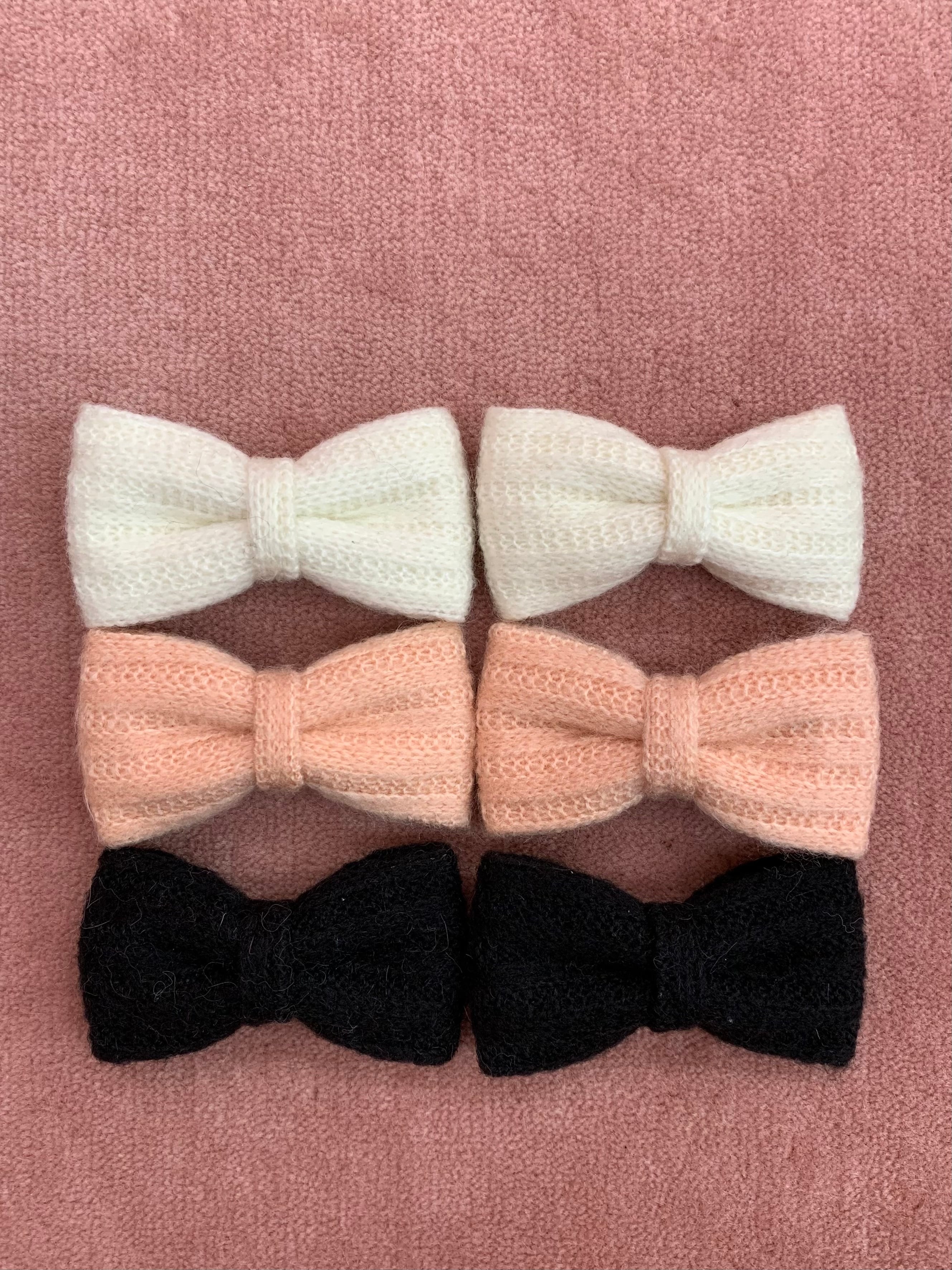 【Renonqle】knit ribbon pin(pink)