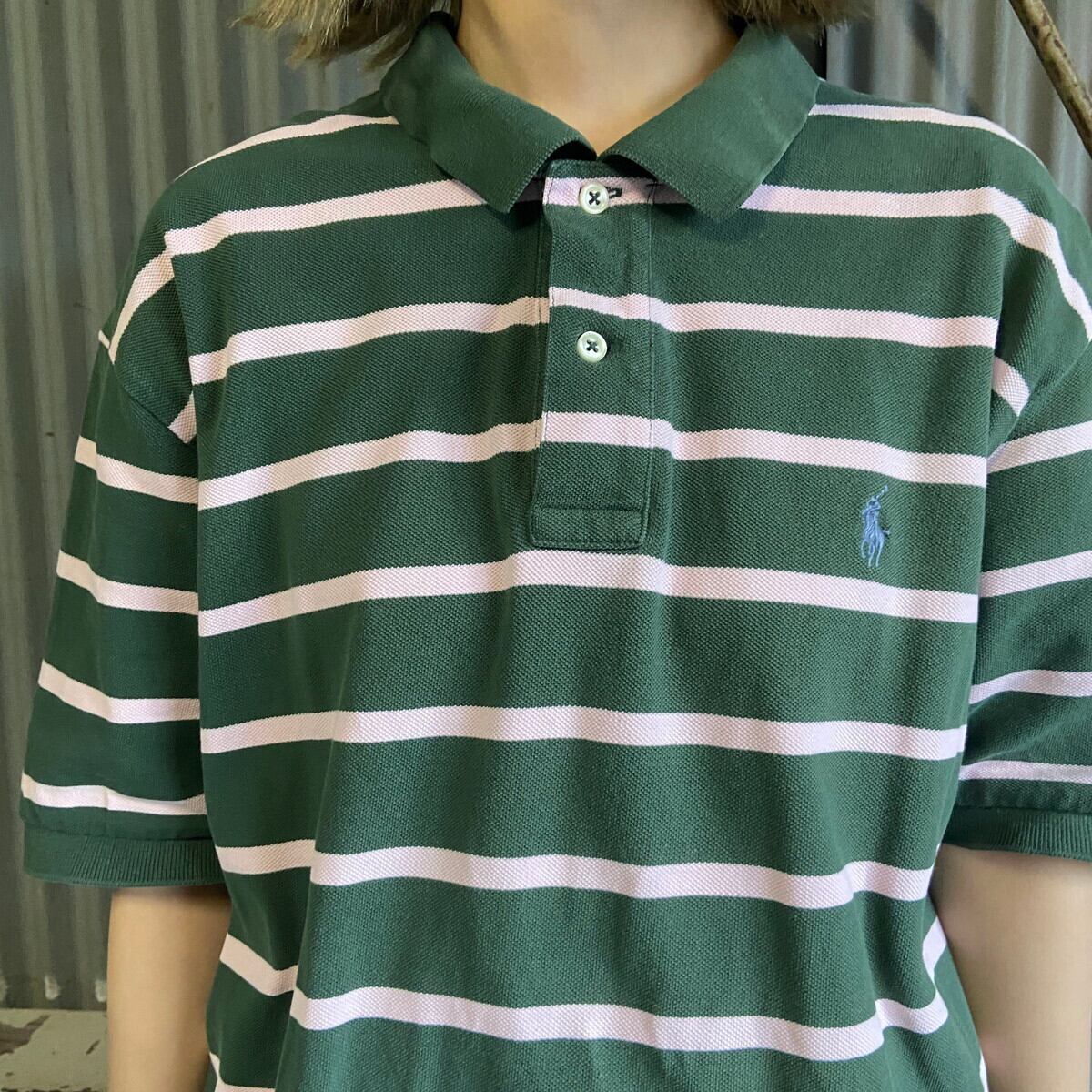 Polo by Ralph Lauren オールドラルフローレン ボーダー柄 鹿の子