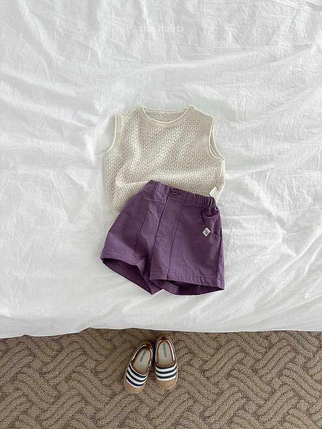 minirobe26su_Eyelet Knit Vest