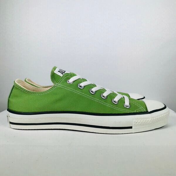 90's CONVERSE コンバース ALL STAR LOW オールスターロー キャンバススニーカー BAMBOO GREEN バンブーグリーン  デッドストック NOS US8 USA製 希少 ヴィンテージ | agito vintage powered by BASE