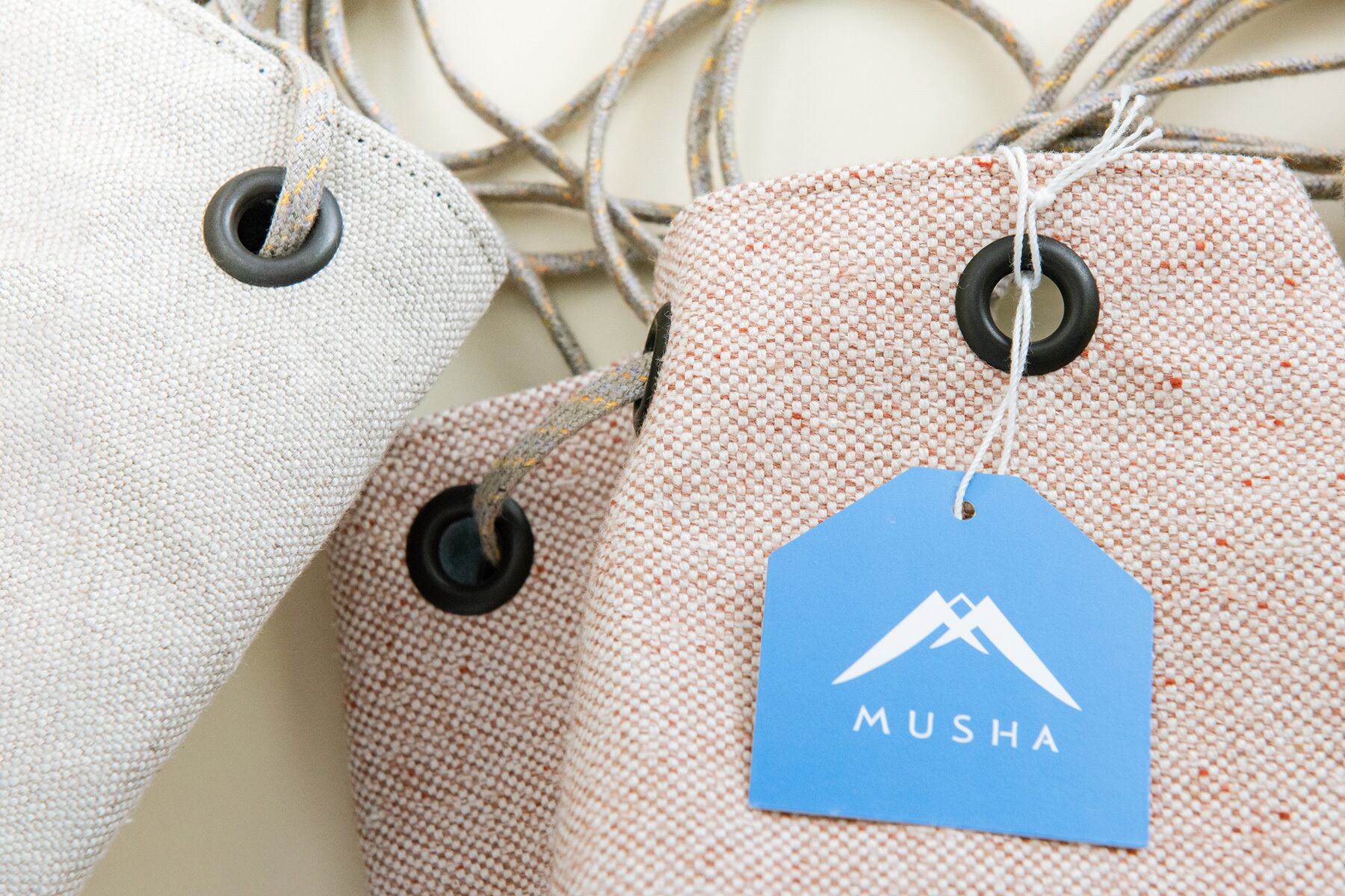 遠州織物MUSHA maruzoko bag(mini)《受注生産》｜Hjärta | すろーかる