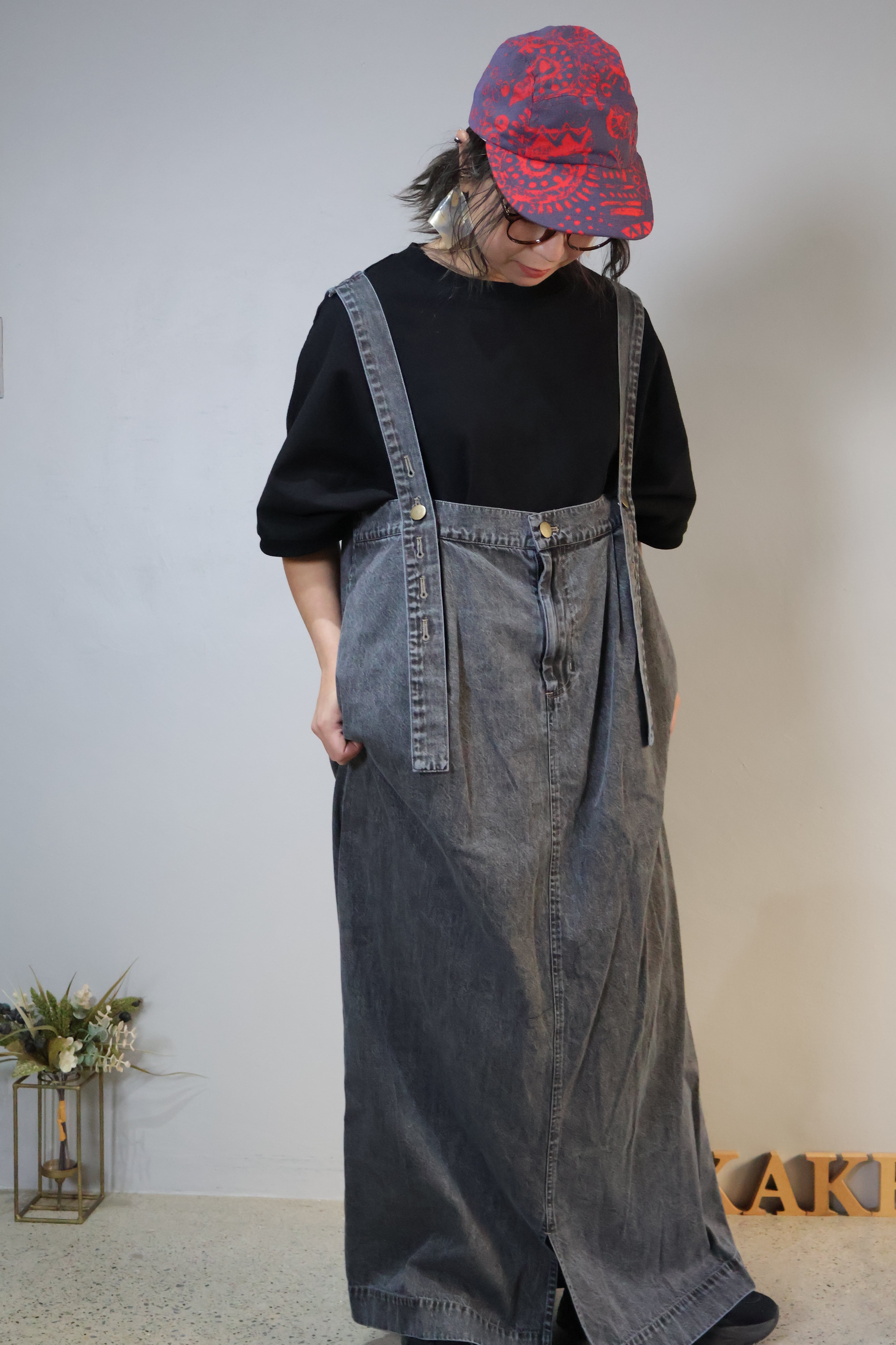 デニムケミカル加工2Wayワンピース【12503-195-20】2025SS