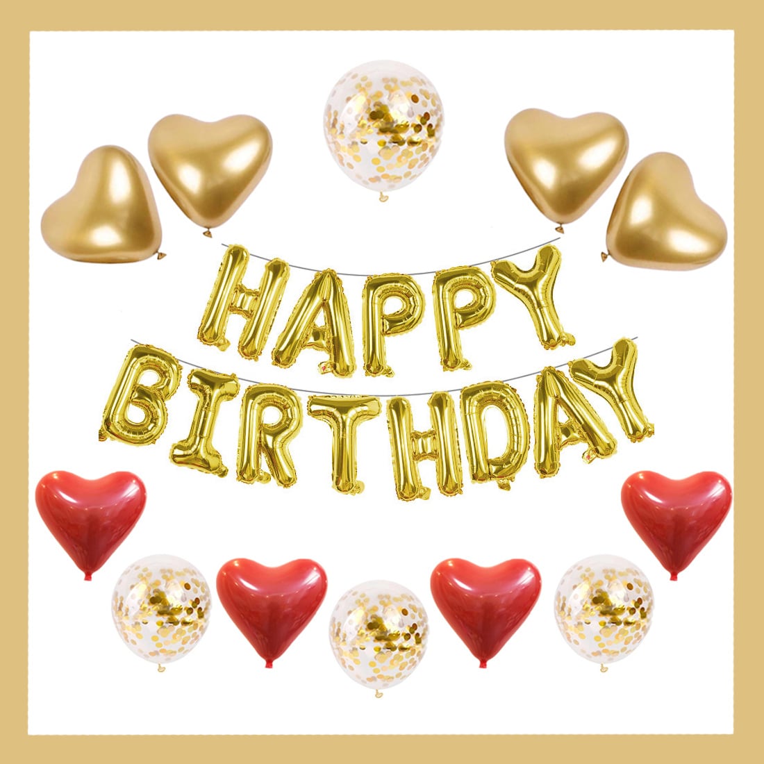 誕生日 飾り付け セット バルーン 風船 HAPPY BIRTHDAY 装飾