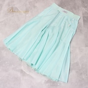 社交ダンス 衣装 スタンダード スカート レッスンウェア レディース Fantasy グリーン系 ブルー系 練習着 無地 シンプル かわいい 清楚 ミントグリーン ファスナー 伸縮性 日本製 サイド編み上げ デザイン アクセント 練習用 踊りやすい おしゃれ レディーススカート ダンスウェア 発表会 トレーニング用