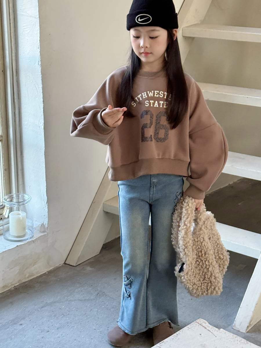 26ショート丈裏起毛トレーナー