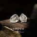 【011 Raindrop Collection】 ファーデンクォーツ (水晶) 鉱物原石 SV925 イヤリング 天然石 アクセサリー (No.3236)