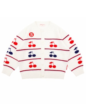 [BEBE DE PINO] All over cherry sweater cardigan 正規品 韓国ブランド 韓国ファッション 韓国代行 韓国通販 ベベドピノ bebedepino 日本 店舗 韓国 子供服